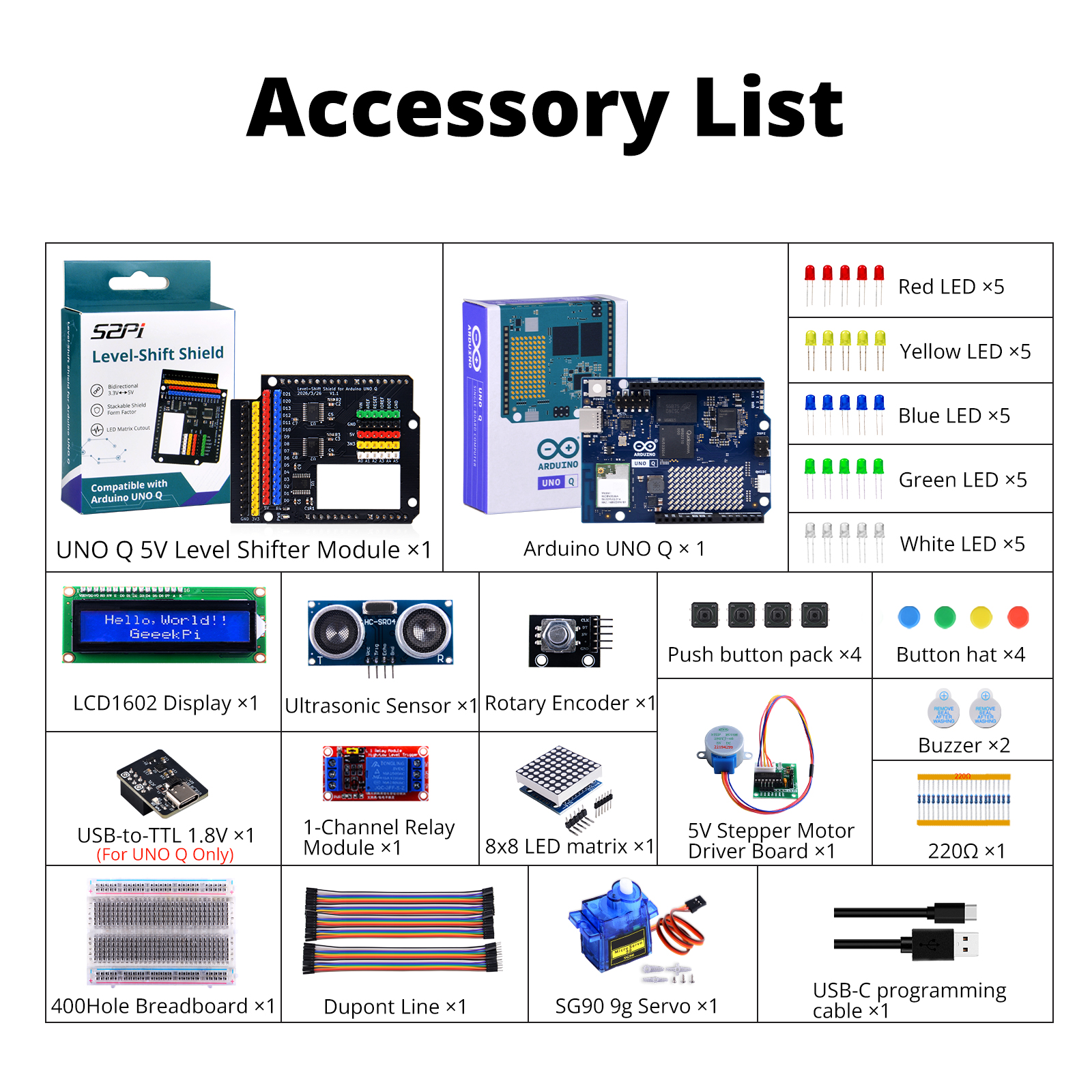 Accessory List