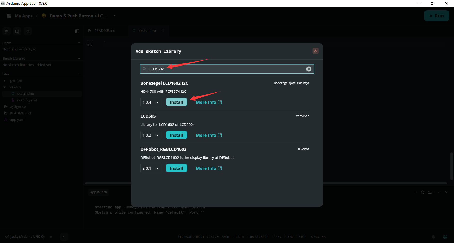 Button Menu System