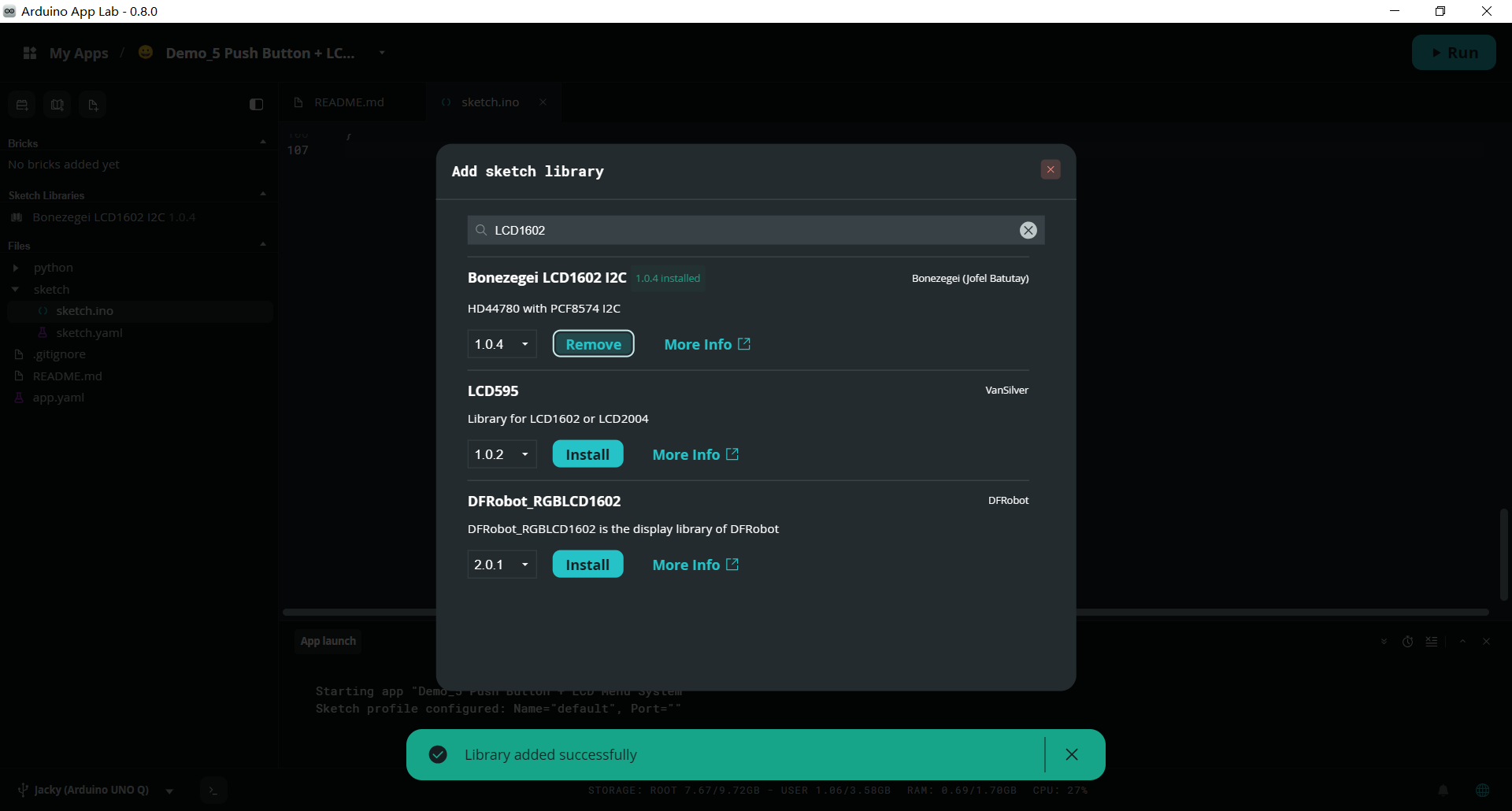 Button Menu System