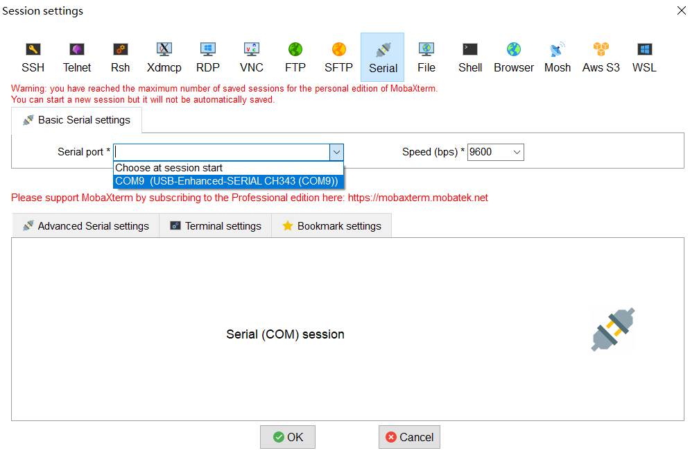 mobaxterm settings