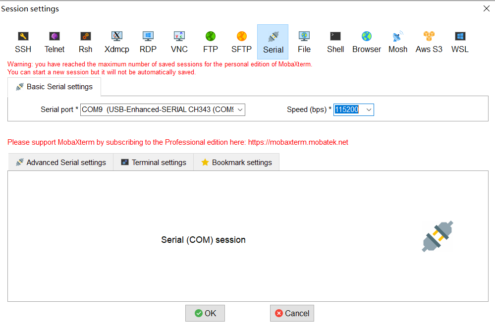 mobaxterm settings